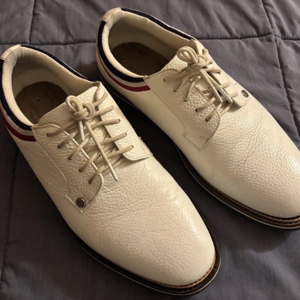 G/Fore G4 Gallivanter Golf Shoes Sneaker Men’s 10.5 Blue/White /Red Trim - Picture 2 of 6
